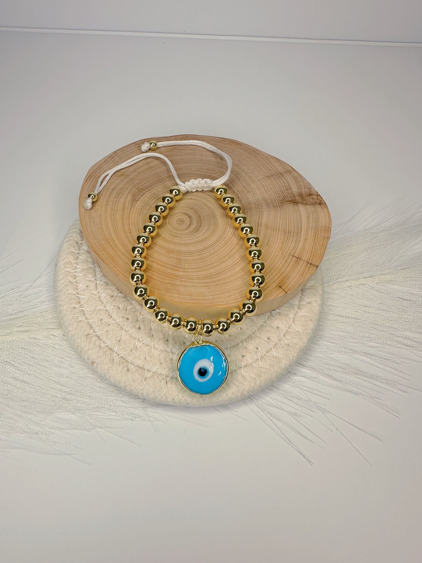 Light Blue Evil Eye Bracelet